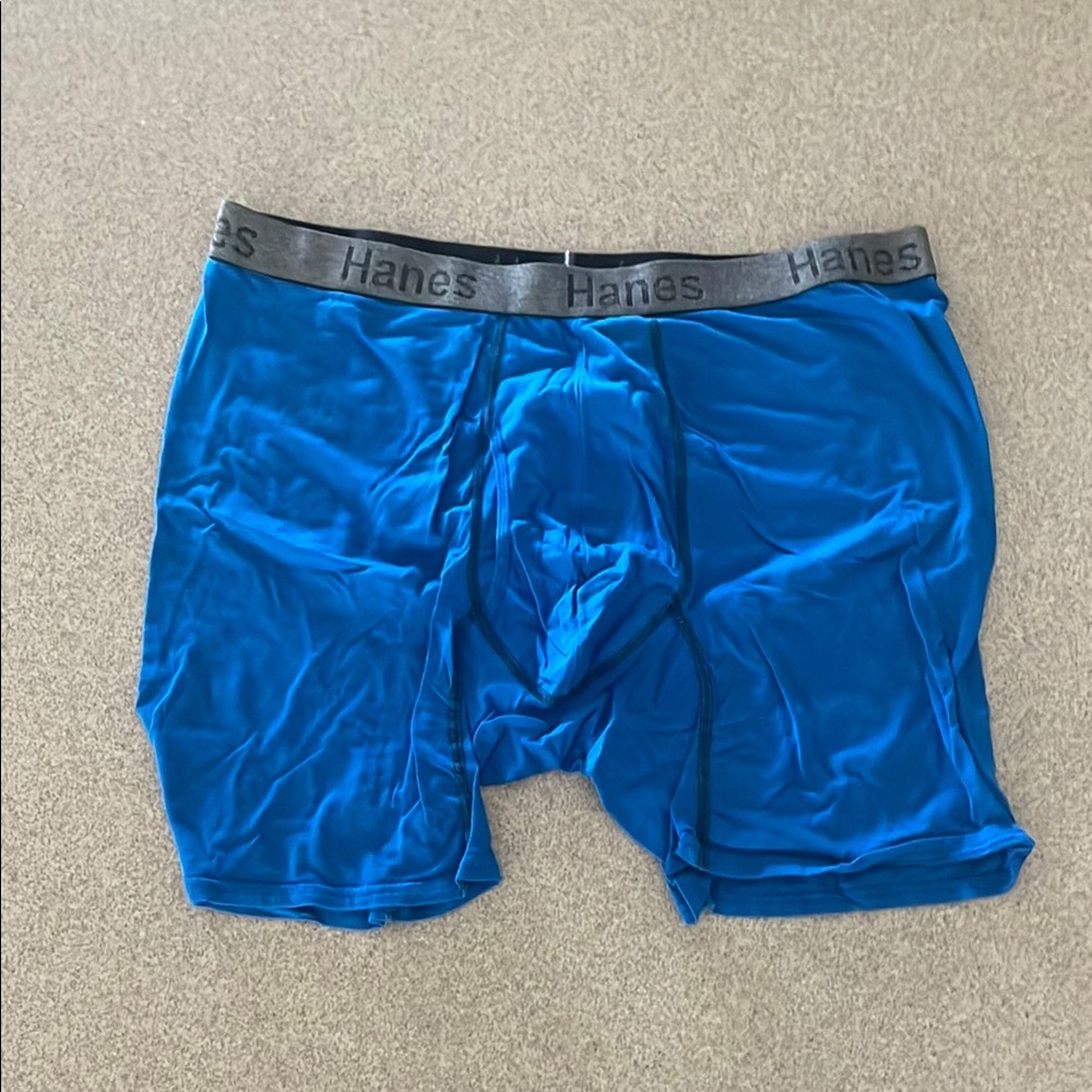 .Hanes Blue Boxer Briefs Ultimate Comfort size 3X